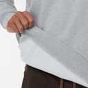 THE GYM PEOPLE Men's Half Zip Fleece Pullover Sweatshirts Midweight Mock Neck Workout Sweat Tops (Gray, S)