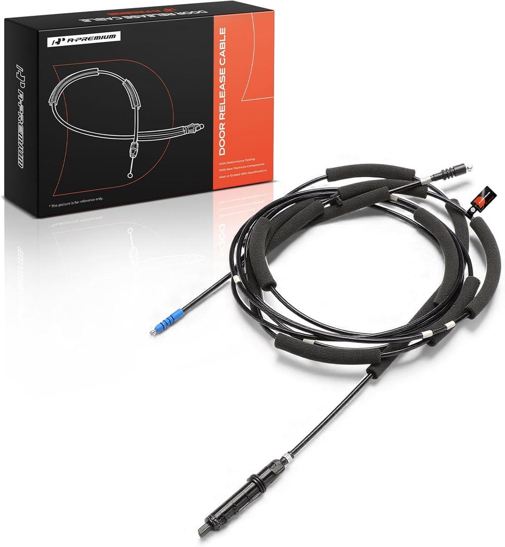 A-Premium 186 Inch Door Latch Release Cable Compatible with Honda Accord 2013 2014 2015 2016 2017, Fuel Filler Door and Trunk Lid