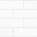 Smart Tiles Peel and Stick backsplash, Subway Pure White, 22.56"x10.87", Pack of 5