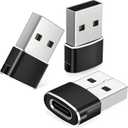 Basesailor USB to USB C Adapter 3 Pack,Type C Female to USB A Male Cable Converter for MacBook Pro, iMac, PC, Laptop, Computer, Samsung Galaxy Note 20 S20 S21 S22 S23,Google Pixel 5 4 4A 3 3A 2 XL,OTG