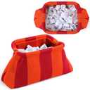 Mahjong Tile Bag Mahjong Empty Bag Crochet Purses Mah Jong Accessories and Gift for Women Game Lover Summer Vacation Supplies(Orange,Orange)