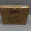 Kitsure Dish Drying Rack for Kitchen Counter, Stainless Steel Sink Organization and Storage Essentials with Cutlery Holder, Home and Appartment Decor, 12.2''W x 15.7''~23''L, Black