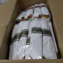 WELLIFE 50 Guests Dinnerware Sets, Gold Plastic PlatesPlatos Para Fiestas Elegantes Desechables Include:50 Dinner Plates, 50 Dessert Plate, 150 Pcs Gold Plastic Silverware, 50 Cups for Party