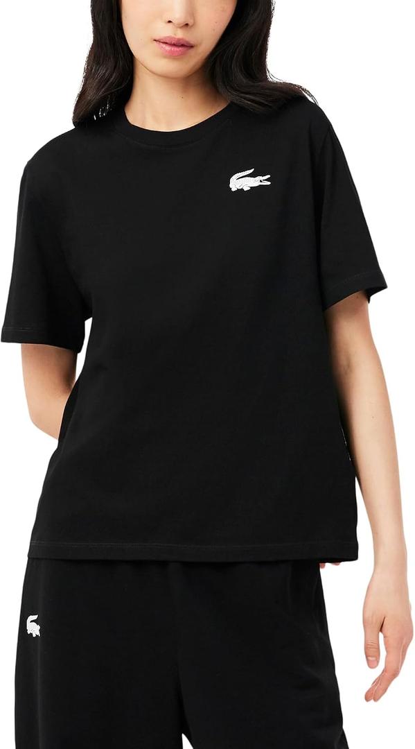 Lacoste Cotton Jersey Loungewear T-Shirt Black, Small