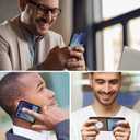 ASAPDOS Genuine Leather Folio Magnetic Case for Samsung Galaxy Z Flip 7 [Compatible with MagSafe],Built-in Screen Protector and Thin Slim Protective Case Cover Brown