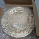 13 Inch Round Charger Plates, Set of 6, Dinner Chargers Bulk Wedding (Gold)