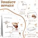 Coffee Party Decorations,Coffee Guess How Many Baby Shower Game,Guess How Many Coffees Beans Are In The Jar, Bridal Shower Games, Party Games & Activities 50 Cards And Sign