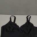 Vertvie Womens Seamless Bras No Underwire Supportive Wireless Push Up Full Coverage Bralette Comfort Scalloped T-Shirt Bra (XX-Large, Black)