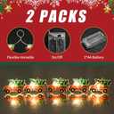 2 x 2 Pack Battery Operated Christmas Lights for Tree Decorations7ft 20 LEDs Farmhouse Truck String Lights for Indoor Christmas Tree Garland DecorWarm White