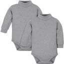Gerber Baby Boys' 2-Pack Long Sleeve Turtleneck Onesies Bodysuits Size 3T