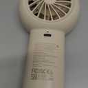 JISULIFE Handheld Portable Turbo Fan [16H Max Cooling Time], 4000mAh USB Rechargeable Personal Battery Operated Mini Small Pocket Fan with 5 Speeds for Travel/Outdoor/Vacation/Concerts - Brown