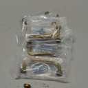 10 Pack 3 Inch Hole Centers, Antique Brass Cabinet Pulls Vintage Brass Cabinet Handles Brass Kitchen Hardware for Cabinets ZP2302 Drawer Bedroom Dresser Bathroom Vanity Cupboard