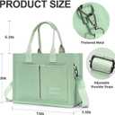 Canvas Tote Bag for Women with Pockets Crossbody Bag Tote Shoulder Handbags Casual Work Bags Everything Tote Bag