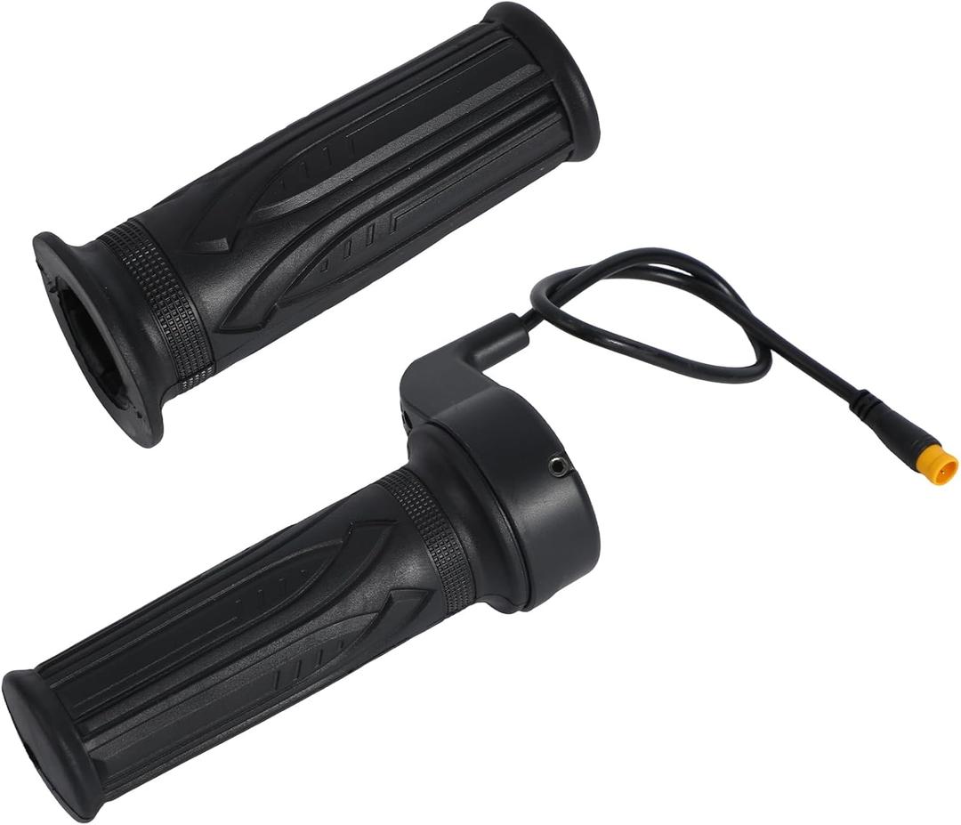 2pcs 20X Full Twist Throttle Grip for Ebike, 12V-72V Twist Electric Bike Throttle with 3 Pin Waterproof Connection for Electric Bicycles Scooter Motorcycles Conversion