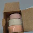 Ribbli 3 Rolls Pink Ribbon 5/8 Inch x 18Yards Ivory Blush Dusty Pink Handmade Cotton Frayed Fringe Ribbons for Gift Wrapping Wedding Invites Bridal Bouquets Baby Shower DIY Crafts Home Decor