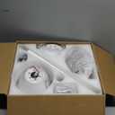 Ceiling Fans with Lights, 46'' Low Profile Ceiling Fan with Light and Remote, Modern Flush Mount Ceiling Fan for Bedroom Living Room Kitchen, LED Dimmable Reversible Quiet DC Motor, White