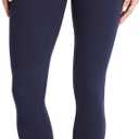 Colorfulkoala Women's High Waisted Tummy Control Workout Leggings Ultra Soft Yoga Pants (Large, Navy)