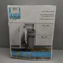 Knape & Vogt RS-PSW9-1-20-P 17 in. H x 8 in. W x D Steel in-Cabinet 20 Qt. Single Platinum Pull Out Trash Can