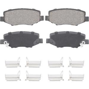 Rear Ceramic Brake Pads Set for Jeep Liberty 2008-2012, Wrangler 2007-2017, Wrangler JK 2018, for Dodge Nitro 2007-2011, 4PCS