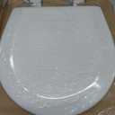 BEMIS TC50TTA MARINE Toilet Seat, Small Toilet Seat Made for Boats and RVs, Durable Wood, White