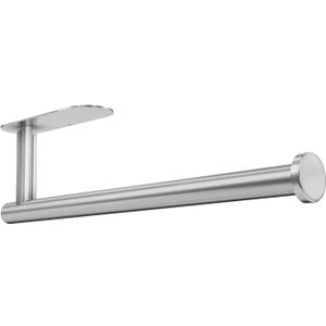DEKAVA Paper Towel Holder Under Cabinet for Kitchen, Adhesive Paper Towel Holder Wall Mount, SUS304 Stainless Steel 13 inch(1,Silver)