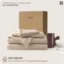 Bedsure Muslin Duvet Cover King Size - 100% Cotton 3-Layer Gauze Duvet Cover PureWoven Ultra-Soft & Breathable Bedding Set with Zipper Closure and 8 Corner Ties (Light Brown, King, 104"x90")