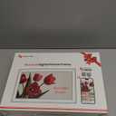 64GB Frameo 15.6" Digital Picture Frame Large 1920 x 1080 IPS FHD Touch Screen WiFi Electronic Photo Frames Share Moments Instantly Anywhere Best Gifts for Parents and Grandparents Brown Wood White