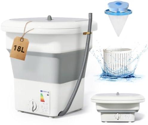 qagwotuv Mini Portable Washing Machine and Dryer Upgraded 18L Powerful Motor Deep Cleaning Of Clothes, Mini Lavadora y Secadora Portatil