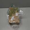 Set of 35PCS Mini Christmas Tree, Christmas Pine Cones, 2oz Fake Snow Powder, Mixed Christmas Decoration, Xmas Village Displays Winter DIY Crafts (Green-Silver-White)