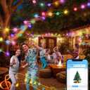 echosari Cherry Blossom Flower String Lights, 33ft 16 Million Color Chaning Fairy Lights Plug in APP & Remote Control DIY Music Sync Flower Light for Bedroom Dorm Wedding Decor