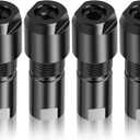 Angle Grinder Attachments, 3mm & 6mm (1/8 & 1/4) Angle Grinder to Straight Grinder Adapter, 4Pcs 100-Tyle Angle Grinder Conversion Accessories, Chuck Drill Bit Connecting Tool Fitting for Drill