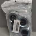 YGDMD 4PCS 2.44" Trailer Hub Grease Cap with 8PCS Rubber Plugs,Trailer Bearing Dust Cap Fits Most 5200-6000 Pound Axles for Dust Protection,Trailers Hub Caps for Trailers,RV