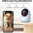 Pet Camera Indoor with Laser Toy 4MP 2.4/5GHz WiFi, 2.5k HD Cat Camera with Phone App, Night Vision & Motion Detection Alerts - APP Remote Control Interactive Device for Dog Cat Monitoring Security