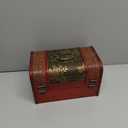 ELLDOO Vintage Treasure Chest Box, Pirate Keepsakes Box for Kids Gifts, Wooden Treasure Storage Box Decorative Box for Jewelry Pearl Trinkets, X-Large