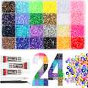 33000Pcs Resin Jelly Rhinestones for Bedazzling, 24 Colors 3mm Flatback Gems for Diamond Art, Bedazzler Kit with 3Pcs 10ml B7000 Jewelry Glue for Crafting Crafts Book Shoes Nail Art