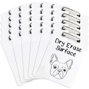 Blue Summit Supplies 30 Pack Dry Erase Clipboard, Whiteboard Clipboard for Classroom, White Board with Front Surface and Low Profile Clip, Designed for Classroom and Business Use