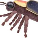 FRANKIEZHOU Simulation Firefly Stuffed Animal-10 inch,Glow in The Dark,Soft Toy for Kids,Home Decor,Hugging Toy (Small)