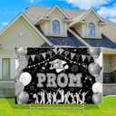 Kigeli Graduation Party Decorations 2026 Prom Yard Sign Prom Lawn Sign with Stakes for College High School Graduation Party Outdoor Photo Backdrop Decor(Silver)