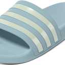 adidas Women's Adilette Aqua Slide Sandals (Blue) 11