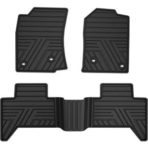 Rubber Floor Mats for Toyota Tacoma 2005-2011 Black