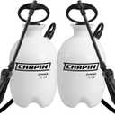 Chapin 22000 Pump Sprayer, 1-Gallon Translucent Tank with an Easy Fill Funnel-Top Opening, Adjustable Cone Nozzle & 34" Long Reach Hose, Used for Fertilizer, Pesticides, Weeds & Pests 2 Pack