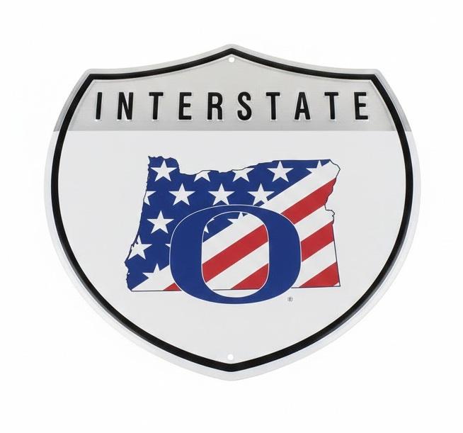 OREGON DUCKS  OHT CAMO INTERSTATE SIGN