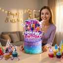 Demon Movie Hunters Party Supplies, Cute Birthday Party Decorations Include Happy Birthday Cake Toppers, cupcake decorations Cartoon Table Decorations
