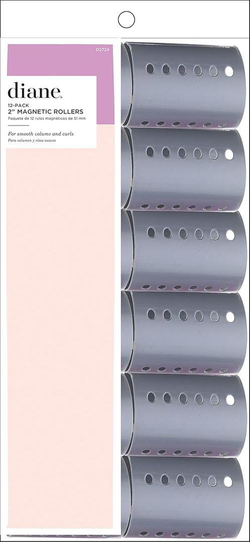 Diane Magnetic Roller - Grey - 12 Pack