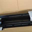 Toriexon Metal Fence Posts, 3 FT Black Heavy Duty U Posts, No Dig T Posts for Fences Wire Mesh, Perfect for Temporary Fencing, Electric Fence Wire, Corner Anchor - 16 Packs