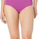 Amazon Essentials Women's High Waist Swim Bottom (Available in Plus Size) (Medium, Violet)