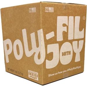 Fairfield The Original Poly-Fil, Premium Polyester Fiber Fill, Soft Pillow Stuffing, Stuffing for Stuffed Animals, Toys, Cloud Decorations, and More, Machine-Washable Poly-Fil Fiber Fill, 5 lbs. Box (White)