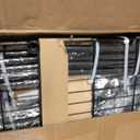 E3C Black Clothes Rack with Gray Cover, Heavy Duty Garment Rack