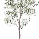 Phimos Artificial Olive Tree Tall Fake Potted Olive Silk Tree with Planter Large Faux Olive Branches and Fruits Artificial Tree for Modern Home Office Living Room Floor Decor Indoor (7FT) (Green)