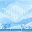 inhand Cooling Blanket - Cooling Blankets for Hot Sleepers -Decorative Lightweight Breathable Summer Cold Blankets for Sleeping Night Sweats to Keep Cool-(90"x90") Beige